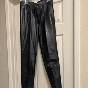 North Beach Leather Black Leather Pants